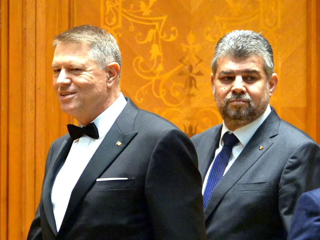 Președintele Klaus Iohannis și premierul desemnat Marcel Ciolacu